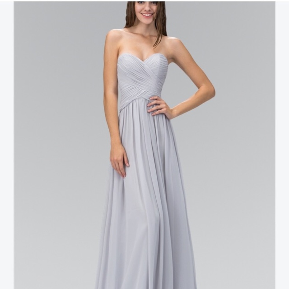 Grey Bridesmaid/Prom Dress